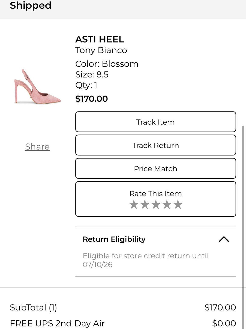 Tony Bianco Blush Pink Suede Pointed Slingback Heels - Picture 4 of 9